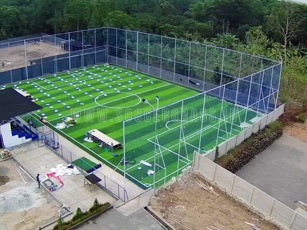 konstruksi lapangan mini soccer